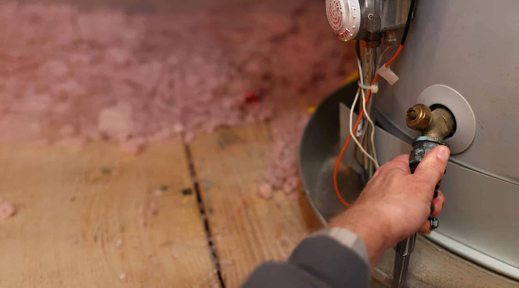 draining water heater with hose